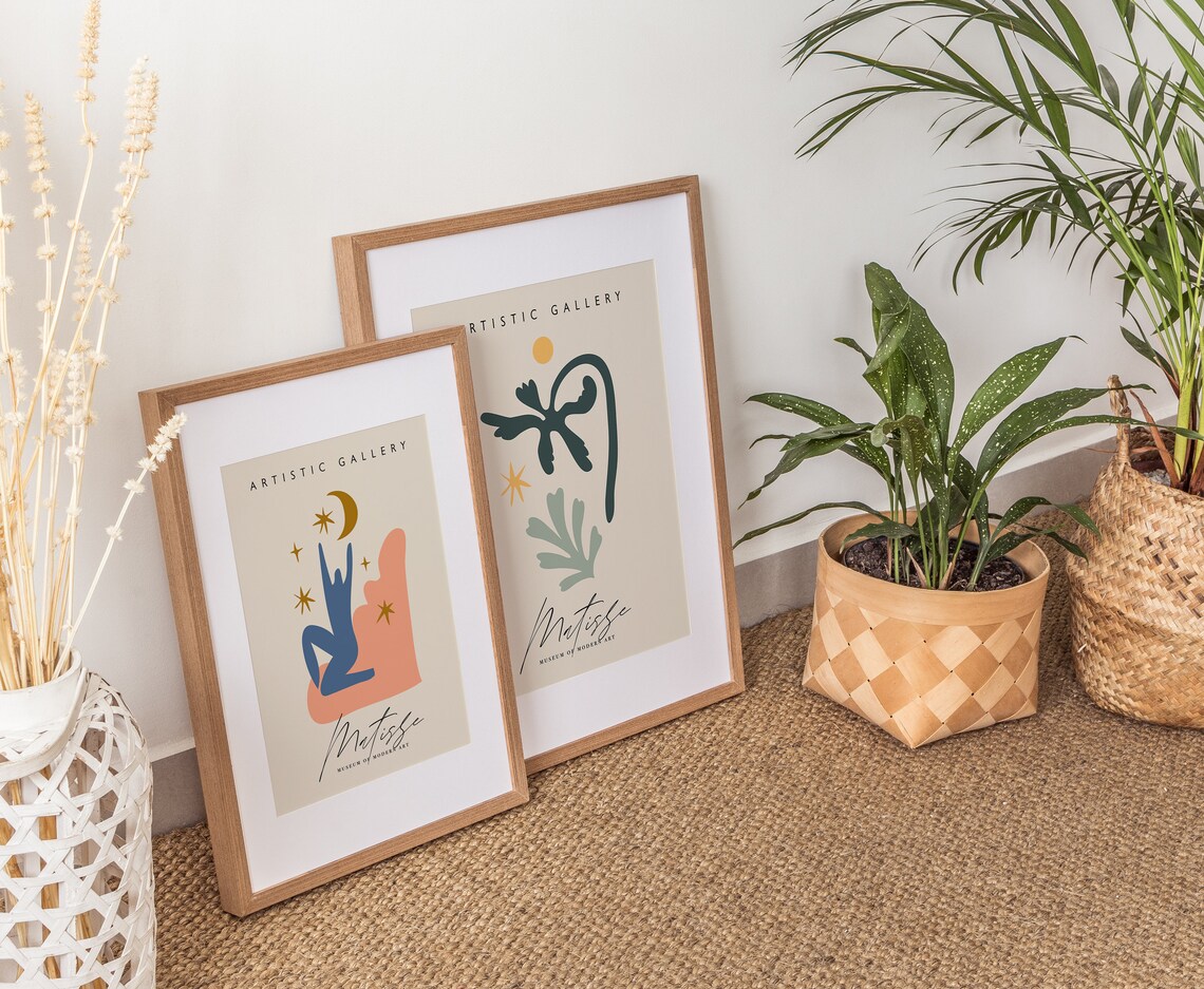 Matisse Abstract Green Botanical Sun Exhibition Gallery Art Poster - Image 3