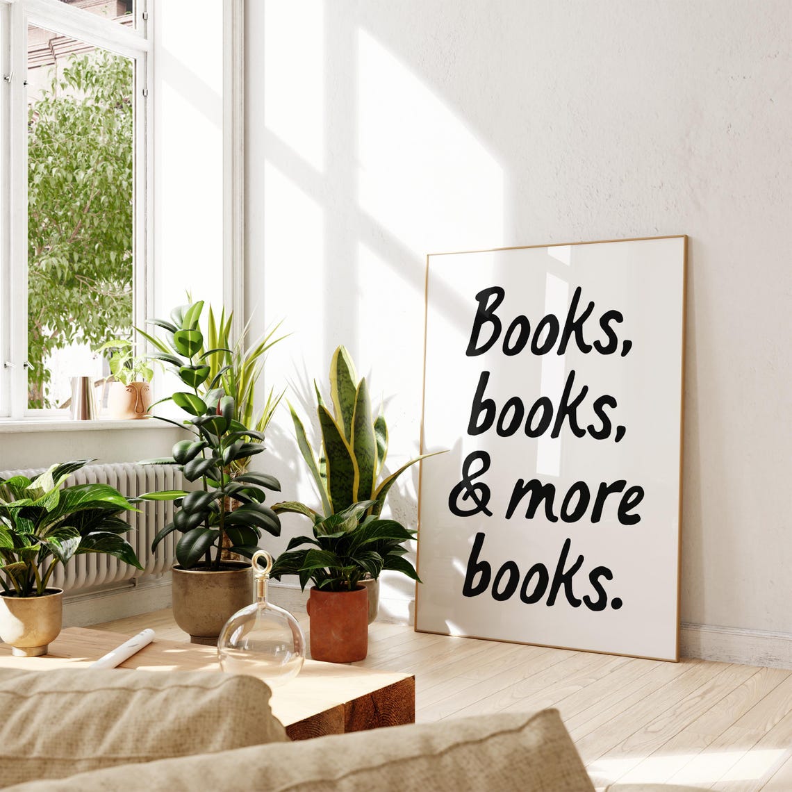 Books Books and More Books Cute Reader Book Lover Quote Poster