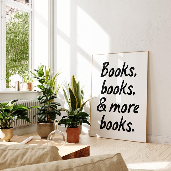 Bookish Quote Wall Art Book Quote Art Print Cute Book Lover Print Reader Art Print Bookworm Print Bookshelf Decor