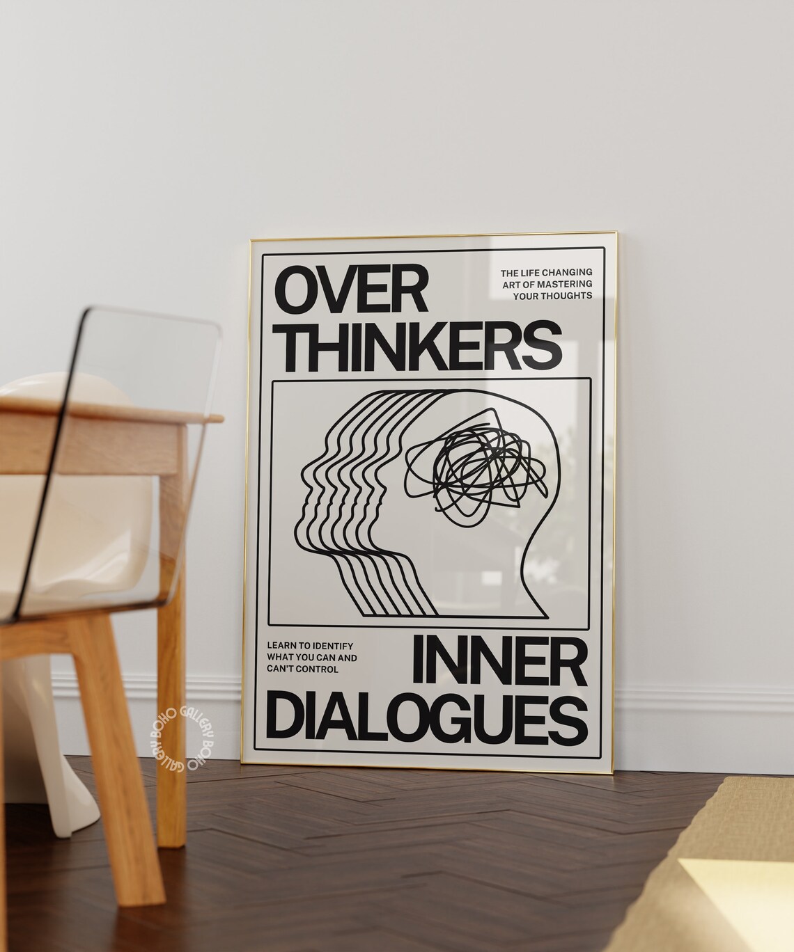 Overthinkers Vintage Retro Surreal Poster Print - Image 3