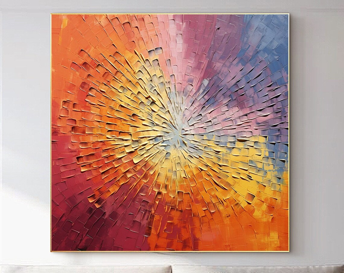 Golden Texture Abstract Minimalist Art Print