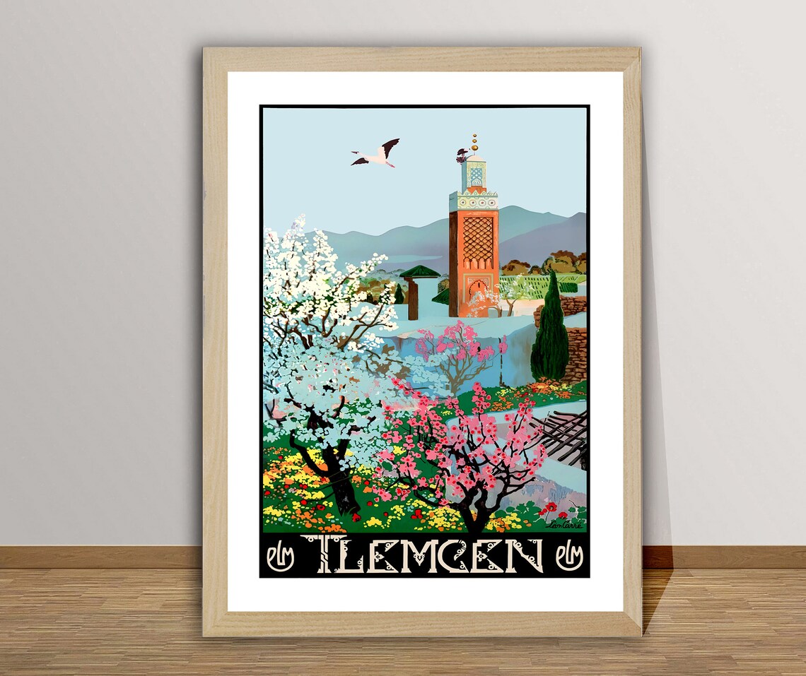 Tlemcen Algeria Vintage Travel Poster, Travel Poster - Image 2