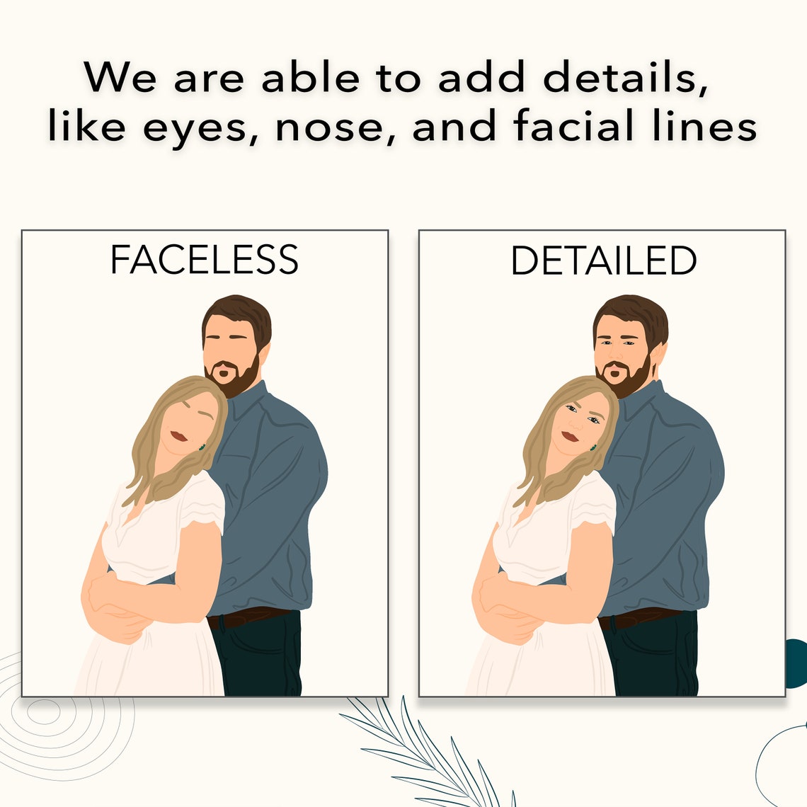 Faceless Couple Portrait Playful Piggyback Ride Minimalist Art Poster - Image 3
