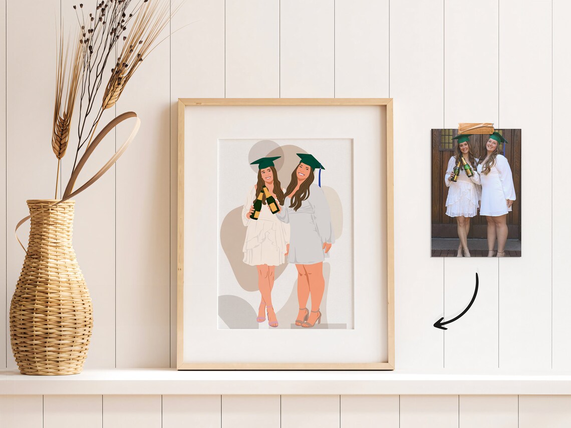 Custom Faceless Portrait From Photo, Personalized Art Print - Image 3