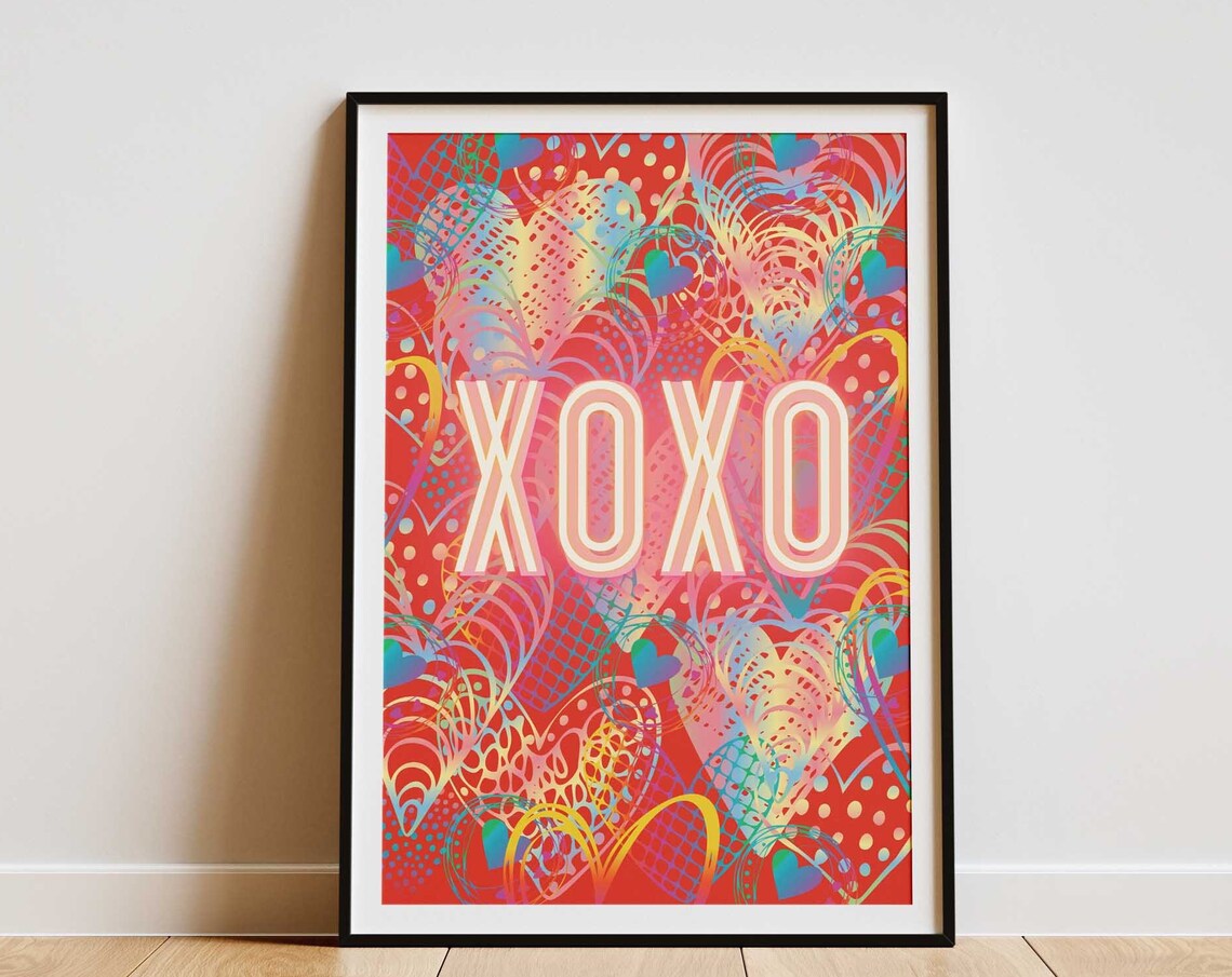 Xoxo Romantic Apartment Decor, Love Wall Art - Image 5