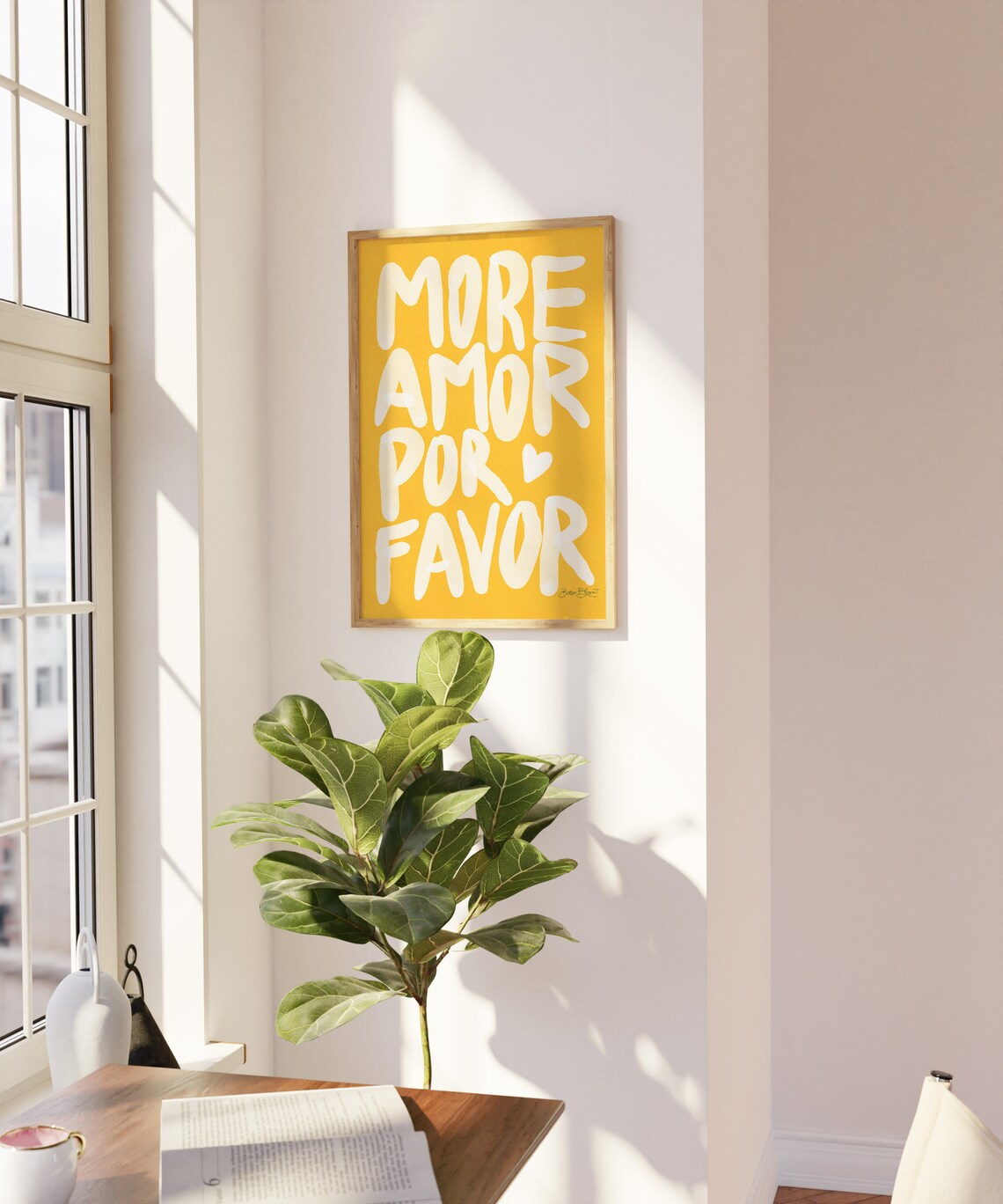 Maximalist Amor Por Favor Sunshine Wall Art Print - Image 4