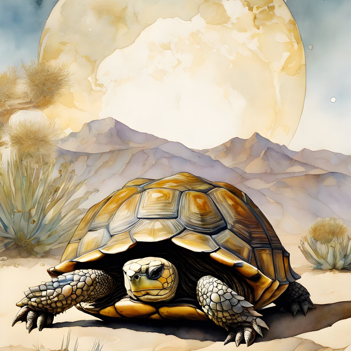 Desert Southwest Turtle Ceramic Tile, Southwestern Decor - Image 4