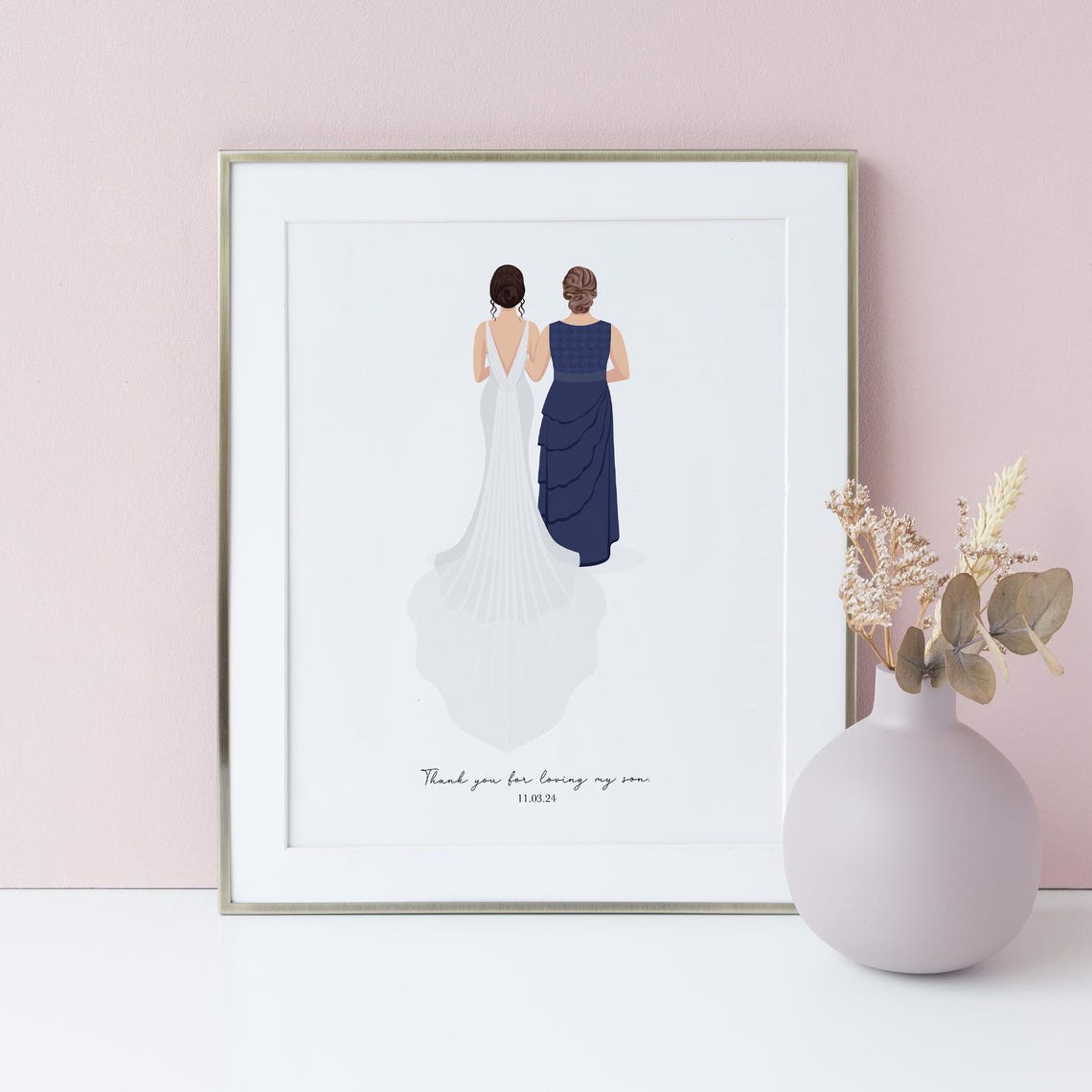 Mama Spanish Language Mother of the Bride Wedding Tribute Poster - Image 6