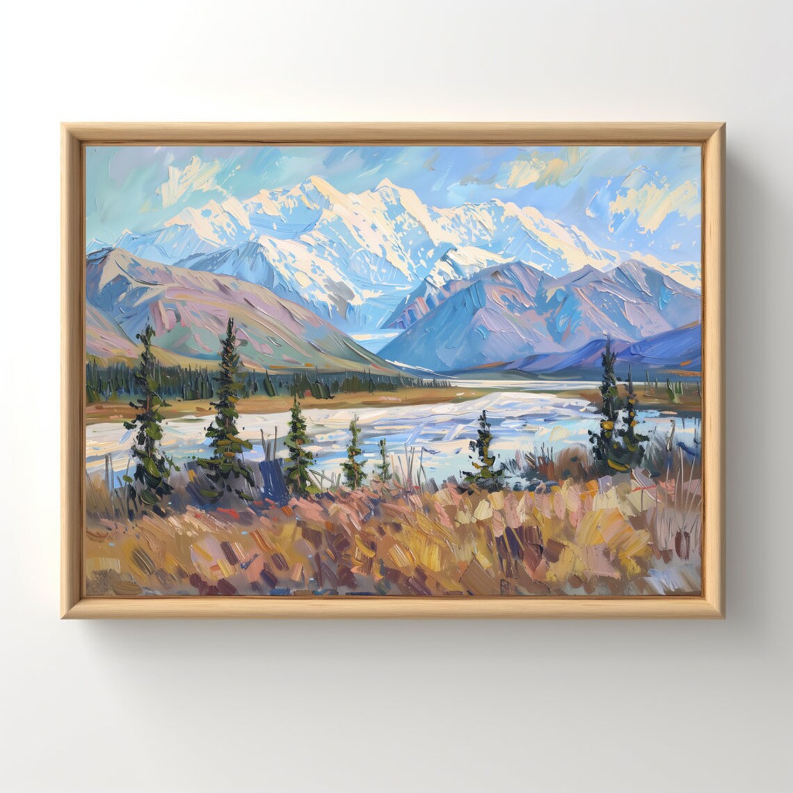 Denali National Park Vintage Travel Poster