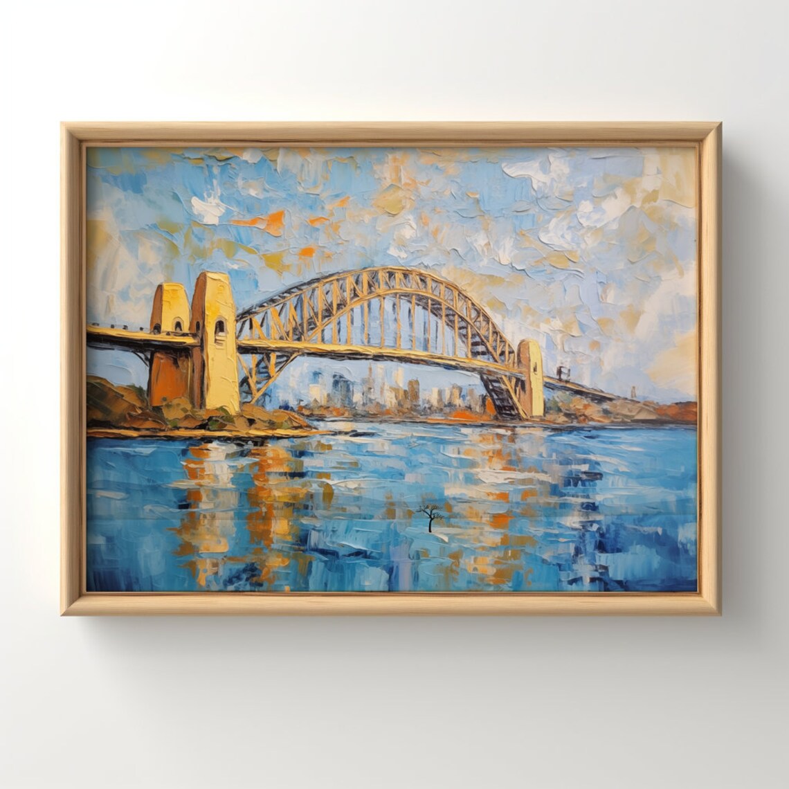 Sydney Harbour Bridge Vintage Travel Poster