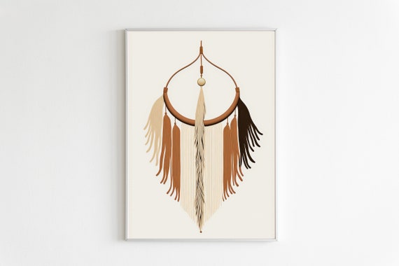 Quipu Wall Art Print Neutral Wall Art Decor Boho Printable Wall Art Peruvian Wall Print Printable Art Instant