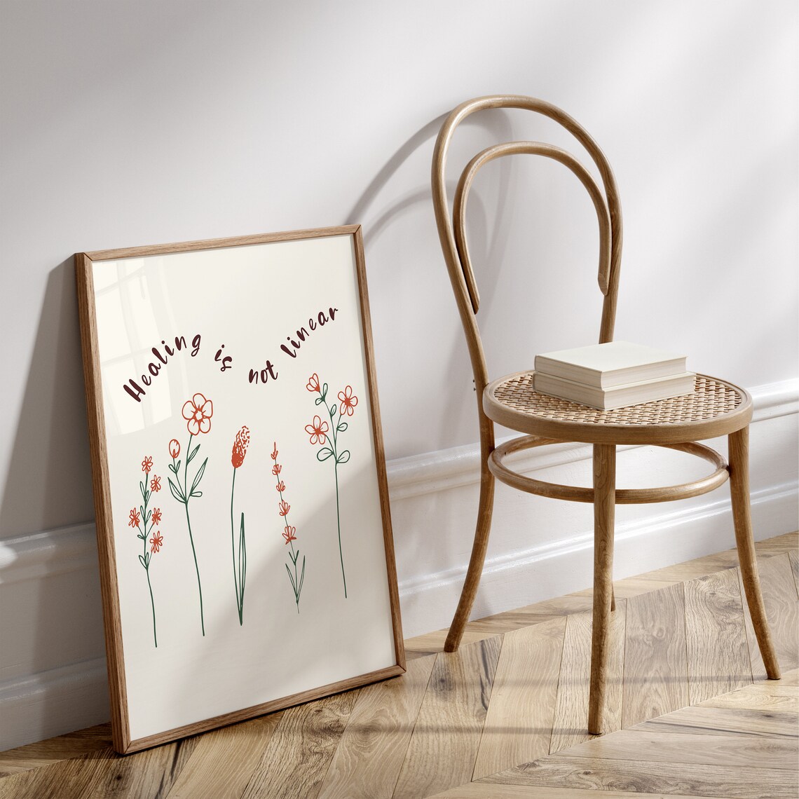 Healing Is Not Linear Self Help Art Print - Image 3