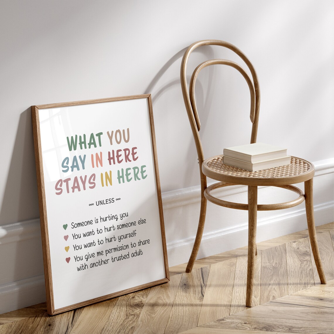 What You Say In Here Stays In Here Art Print