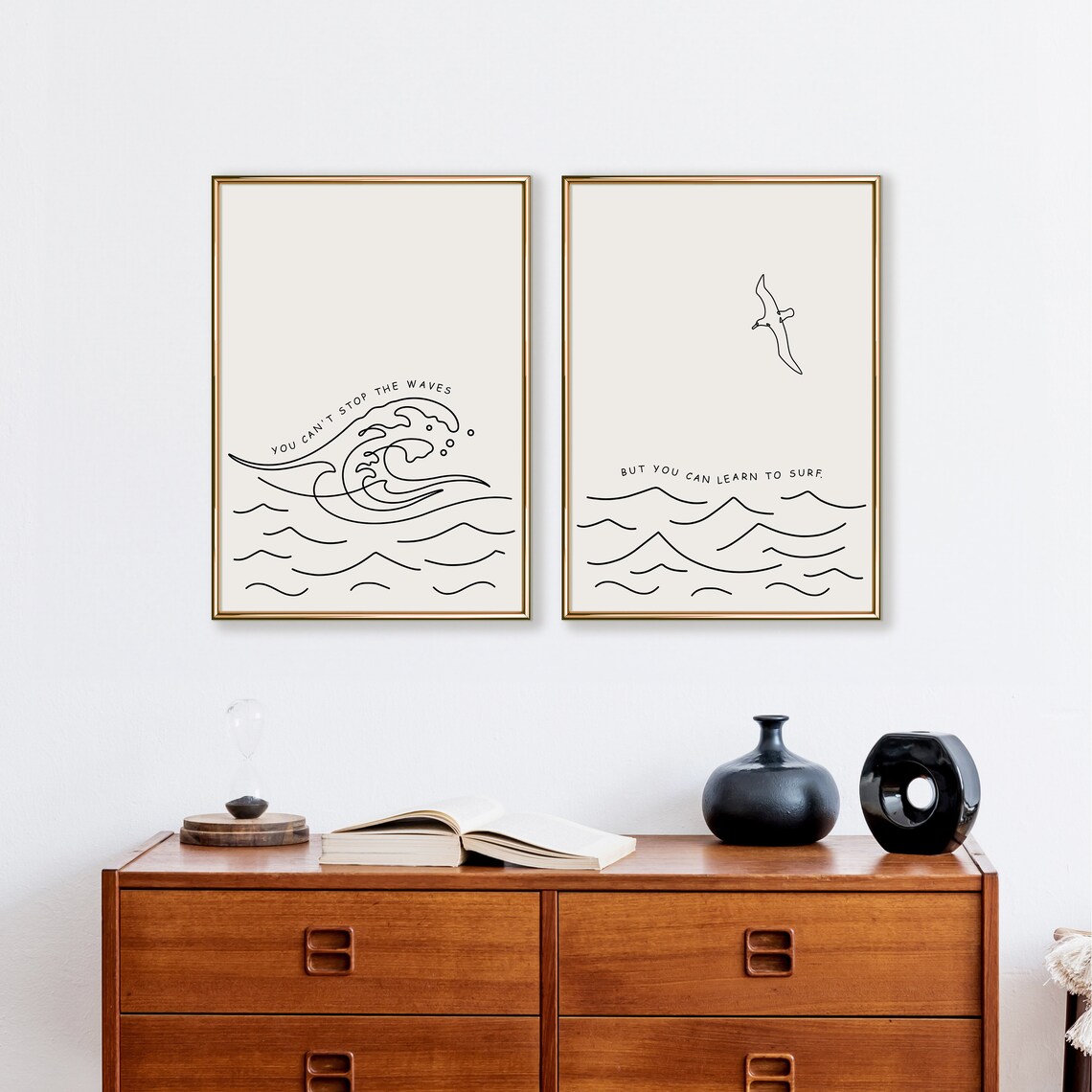You Can't Stop The Waves, Learn To Surf Art Print - Image 2