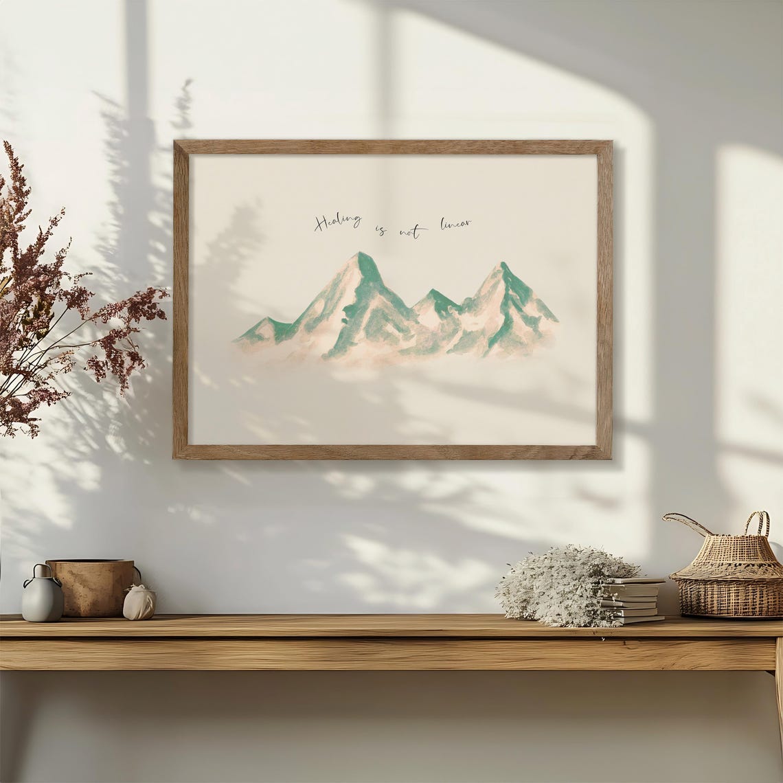Healing Is Not Linear Vintage Art Print - Image 3