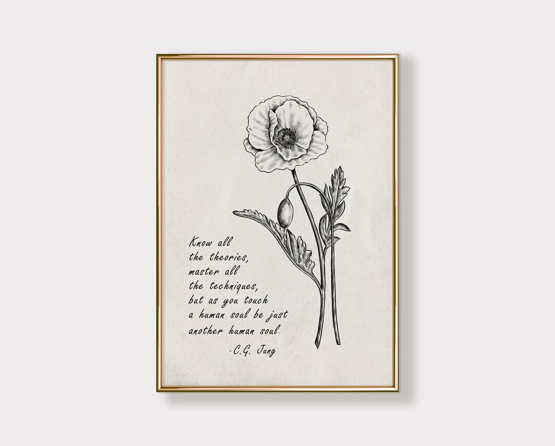 Carl Jung Quote Vintage Psychology Quotes Art Print - Image 3