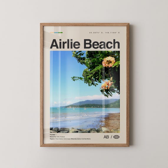 Airlie Beach Print Wall Art Poster Photo Queensland Australia Oceania
