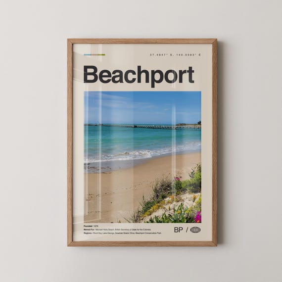 Beachport Print No 1 Wall Art Poster Photo Dcor South Australia