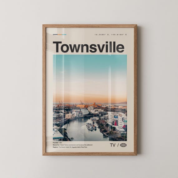 Townsville Print Wall Art Poster Photo Decor Queensland Australia Oceania