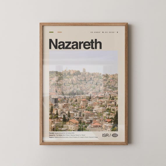 Nazareth Print Wall Art Poster Photo Basilica Of The Annunciation St Josephs Church Mount Precipice