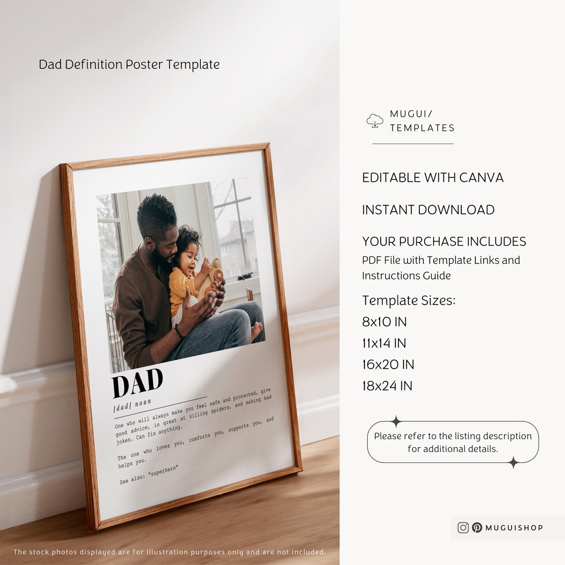 Dad Definition Poster, Fathers Day Gift - Image 6