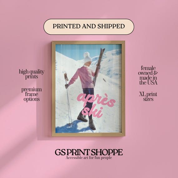 Apres Ski Vertical Art Print