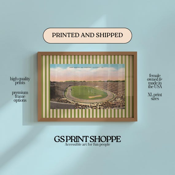 Kezar Stadium Horizontal Art Print