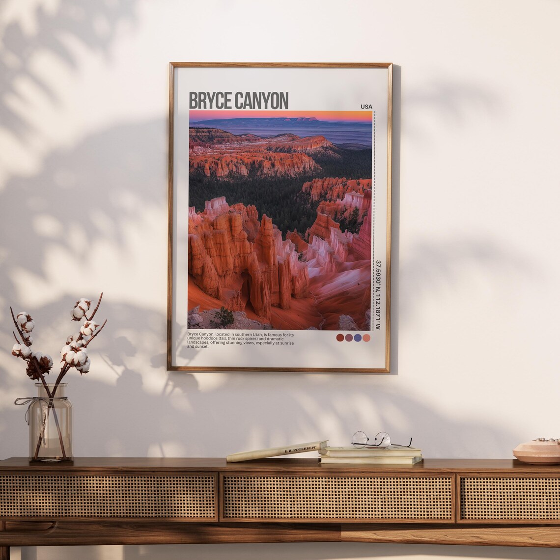 Bryce Canyon Hoodoos Sunrise Utah National Park Travel Poster - Image 4