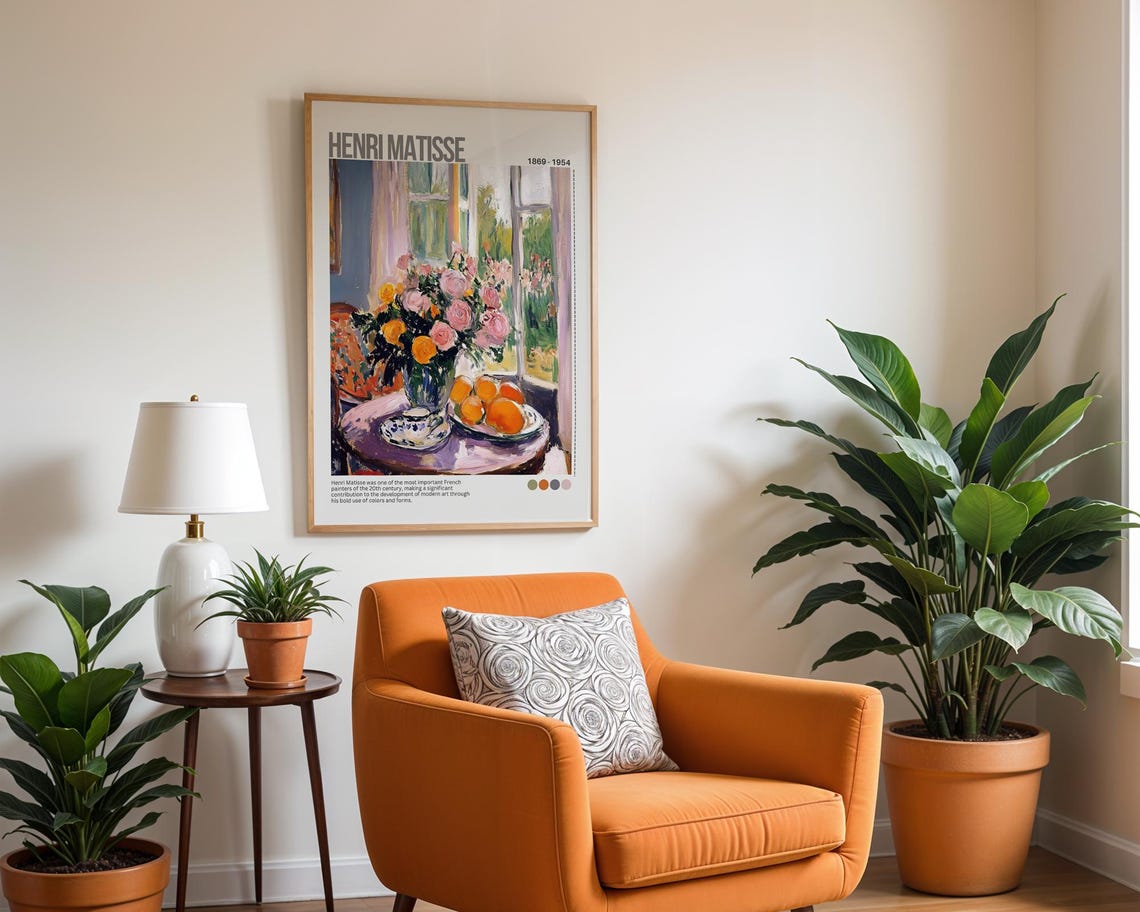 Henri Matisse Roses Still Life Impressionist Floral Art Poster - Image 3