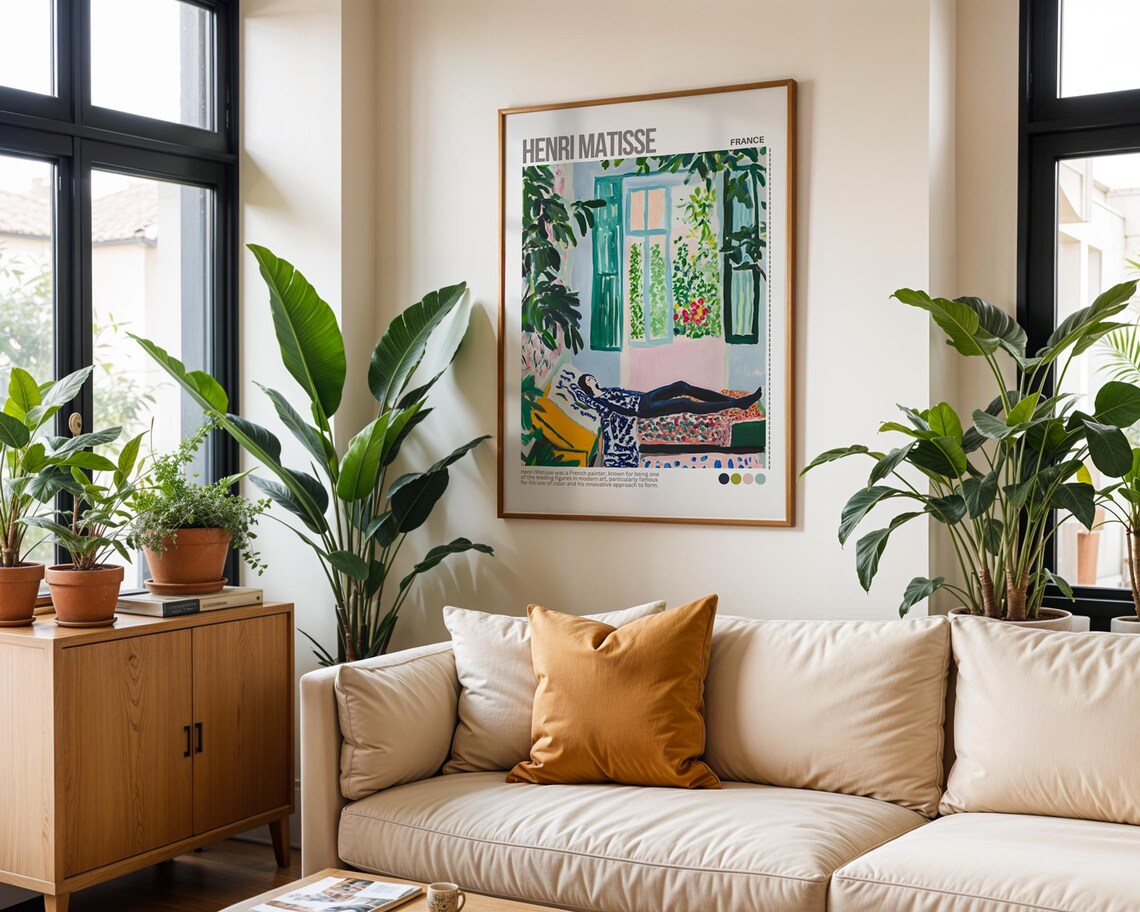 Henri Matisse Reclining Woman Window Fauvist Color Art Poster - Image 5