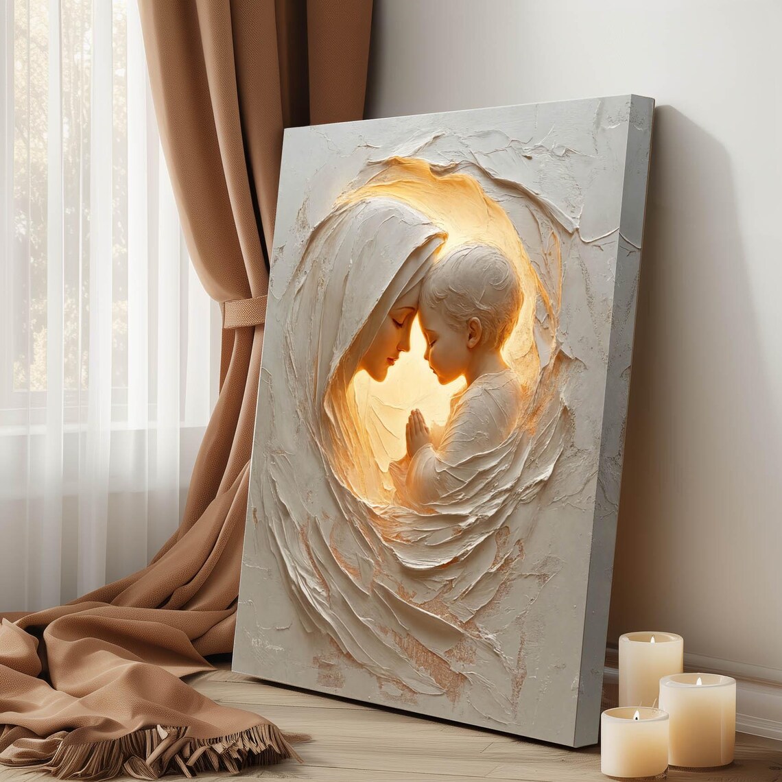 Madonna And Child, Virgin Mary With Baby Jesus Art Print - Image 6
