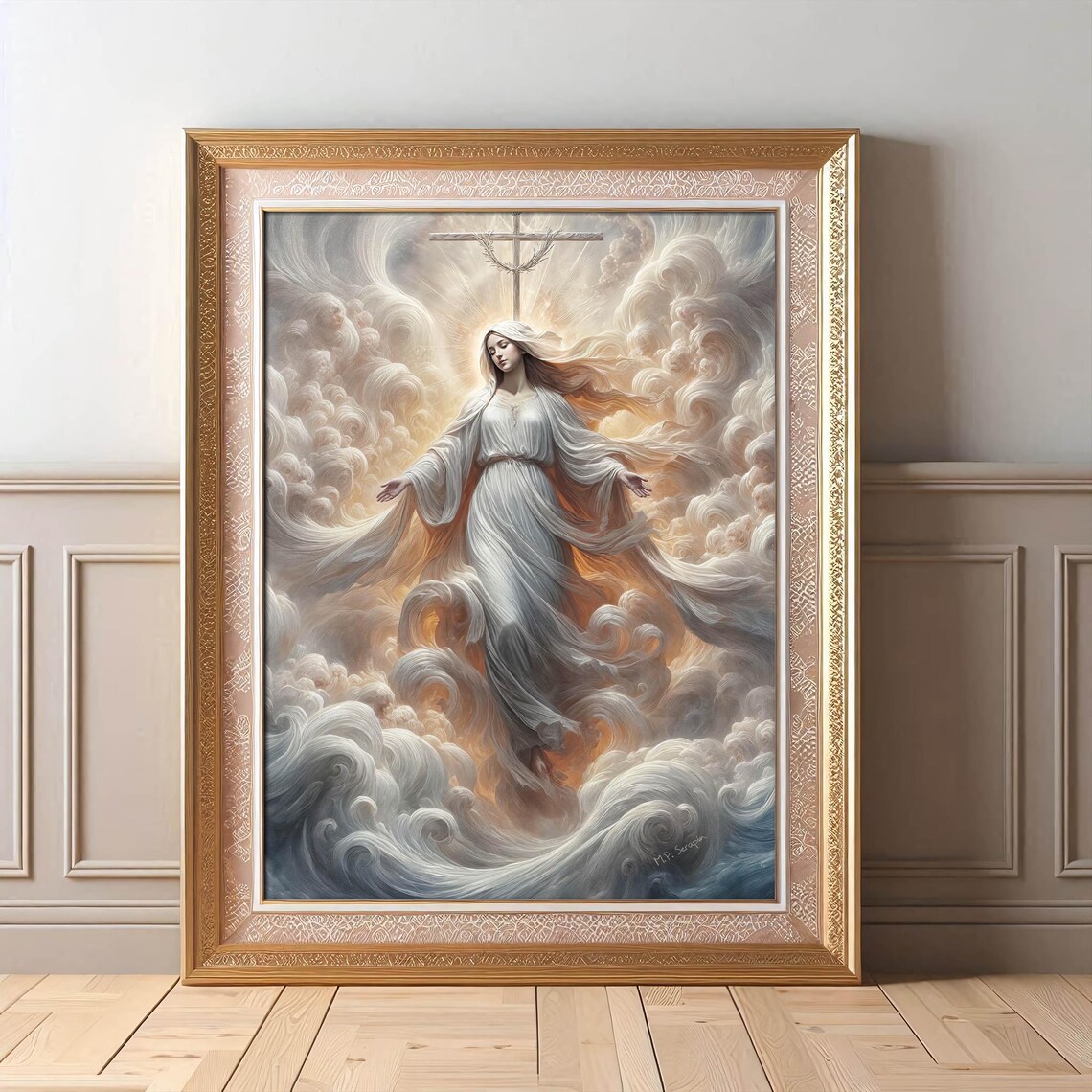 Mediatrix Of All Grace, Blessed Virgin Mary Art Print - Image 4