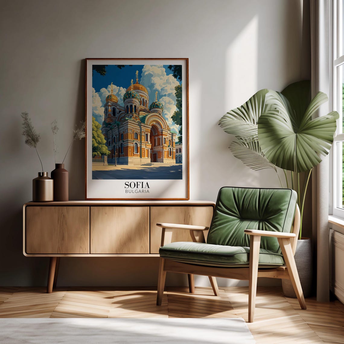 Sofia Bulgaria Alexander Nevsky Cathedral Onion Domes Poster - Image 2