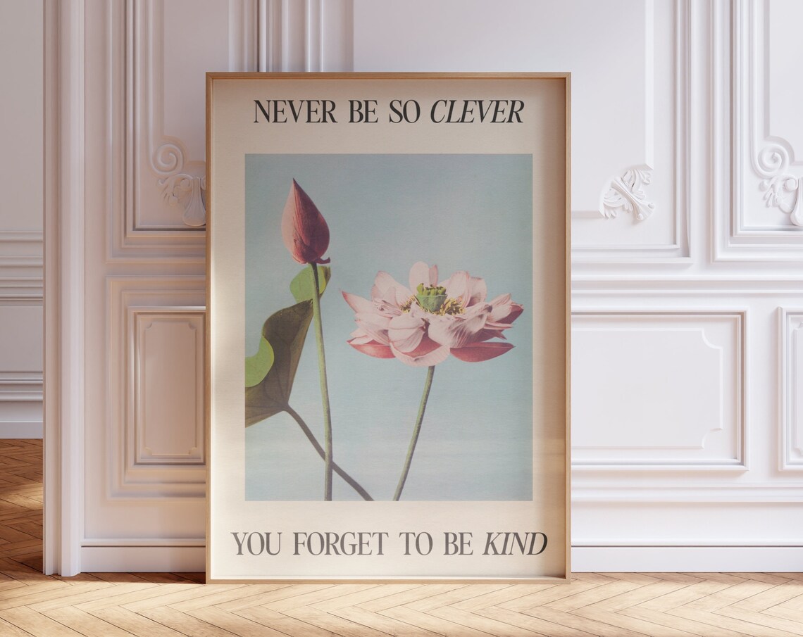 Never Be So Clever, Kind Print Music Art Print