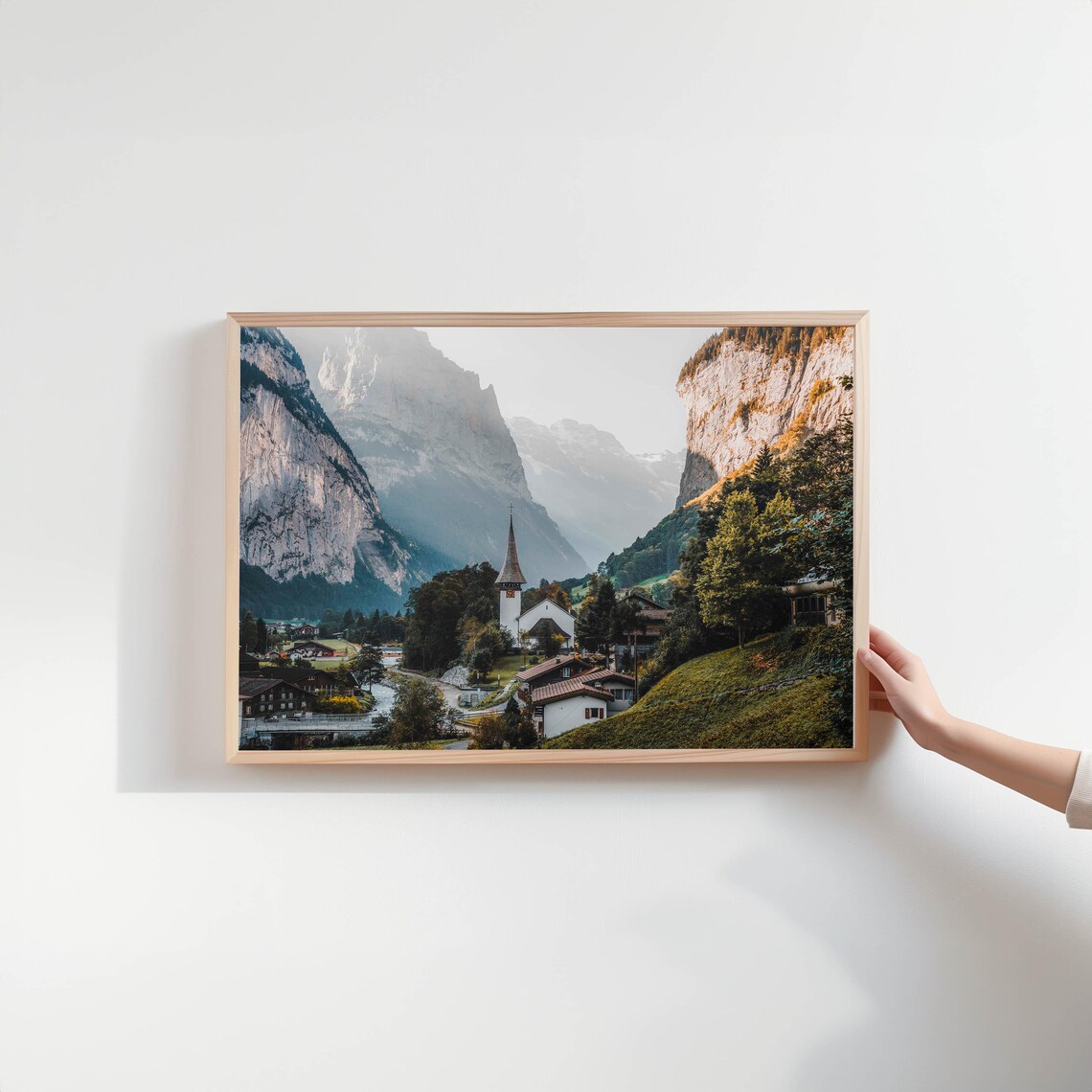 Lauterbrunnen Swiss Alps Mountain Art Print - Image 2