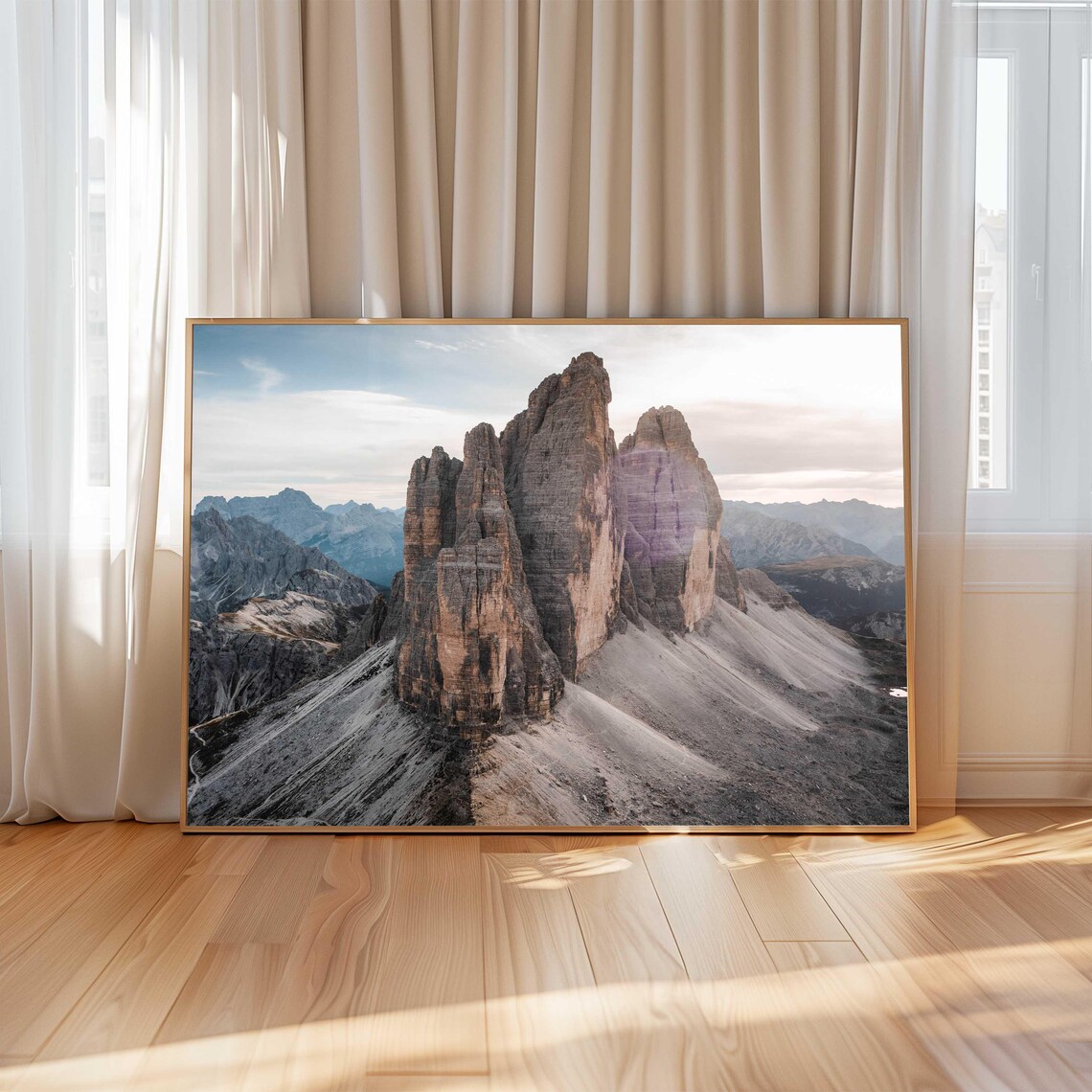 Tre Cime Di Lavaredo Italy Art Print, Dolomites - Image 4