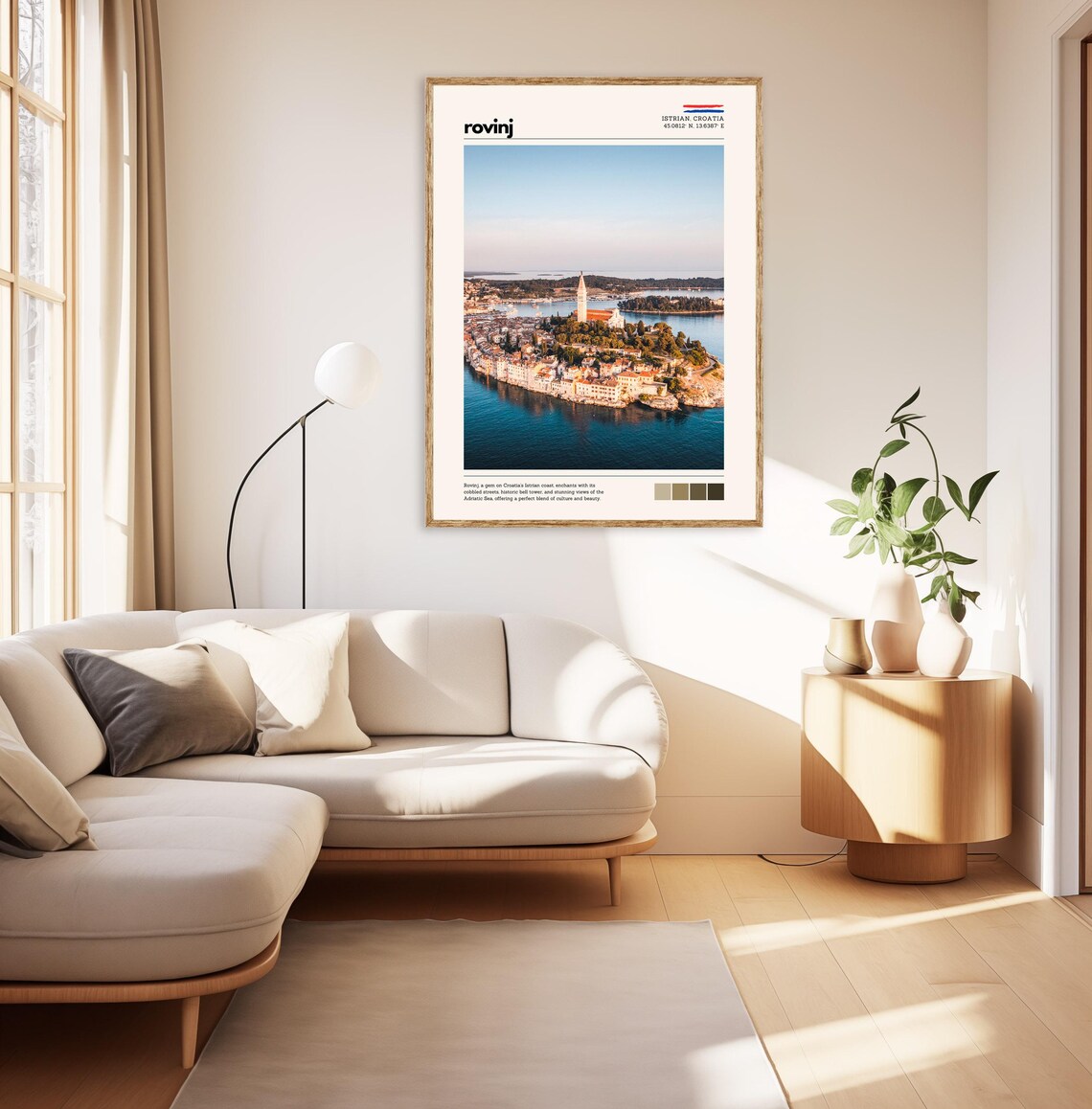 Rovinj Croatia Travel Poster, Adriatic Coast - Image 2