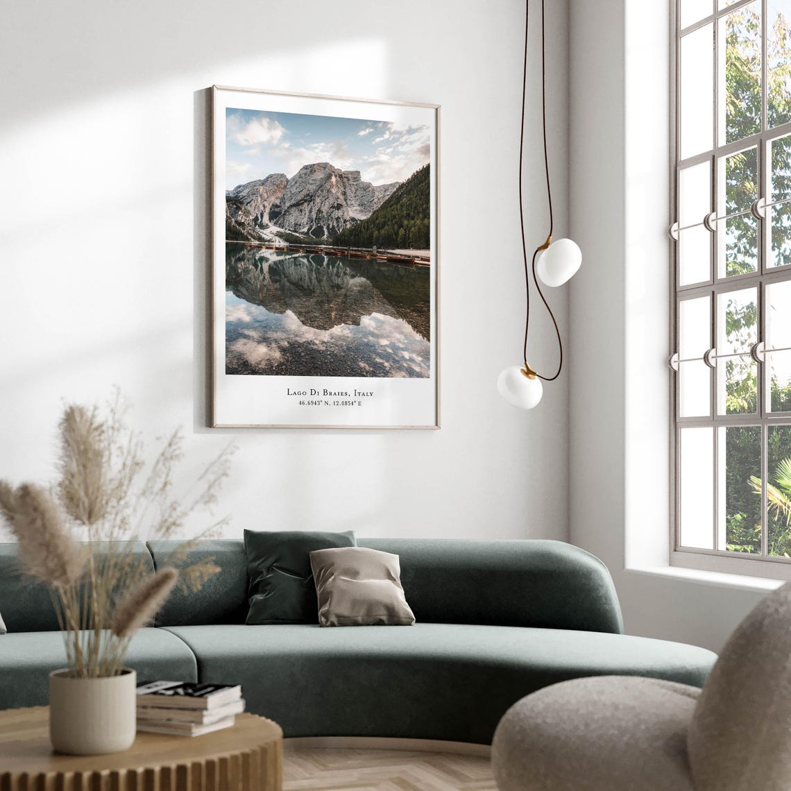 Lago di Braies Wooden Boats Mirror Lake Italy Dolomites Poster - Image 2