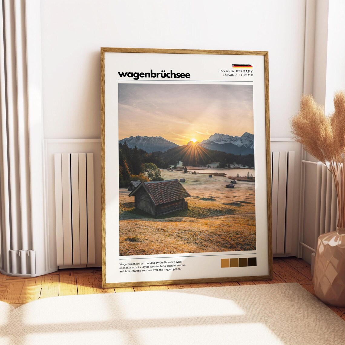 Wagenbrchsee Geroldsee Bavarian Alps Sunrise Travel Poster - Image 3