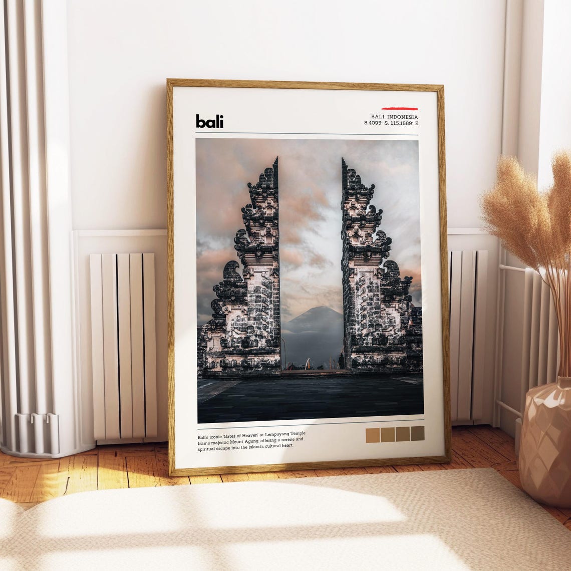 Bali Gates of Heaven Lempuyang Temple Mount Agung Indonesia Poster - Image 3