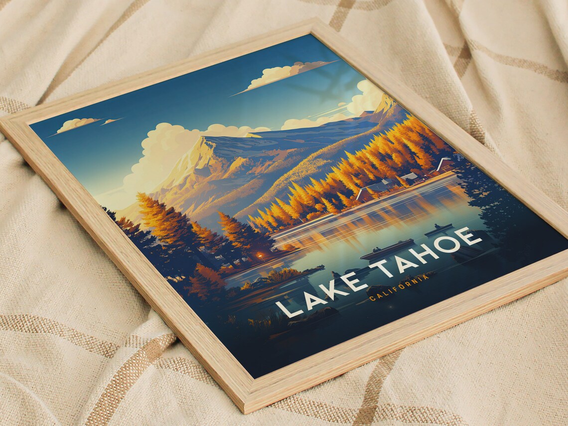 Lake Tahoe National Park Travel Gift Poster - Image 2
