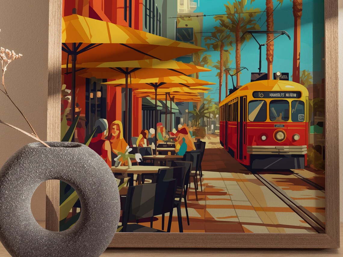 Channelside Tampa Florida Travel Poster, Urban District - Image 4