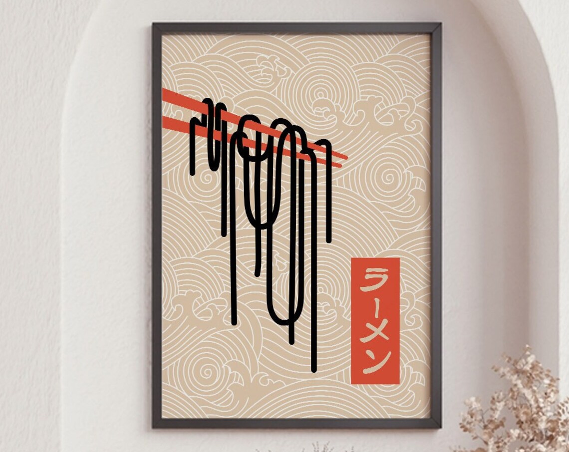 Ramen Noodle Print, Japanese Food Art Print - Image 6