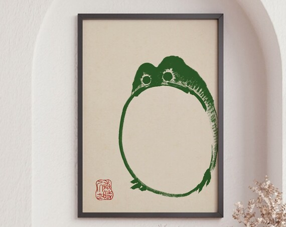 Vintage Frog Painting Matsumo Hoji Art Print