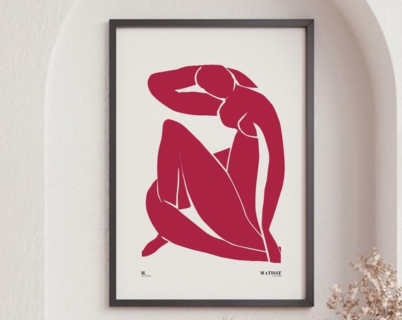 Matisse Style Nude Cutout Exhibition Poster