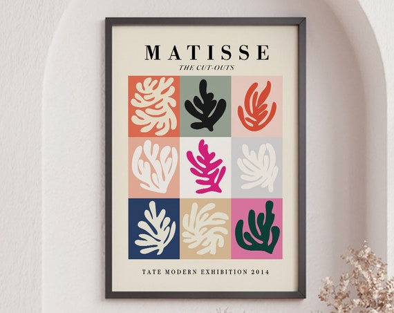 Matisse Vintage Cut Out Leaf Poster Botanical Wall Art Matisse Poster Exhibition Home And Office Decor