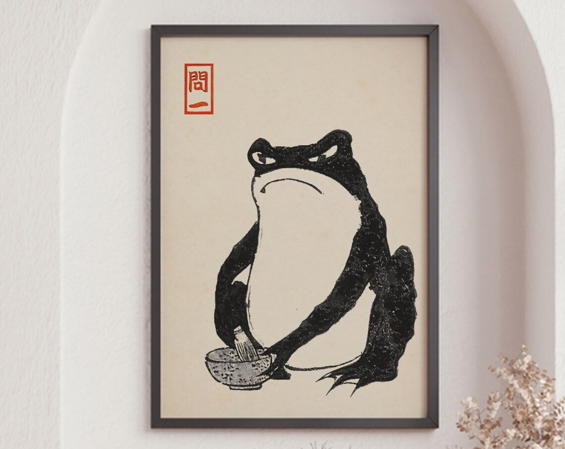 Matsumoto Hoji Frog Vintage Japanese Poster