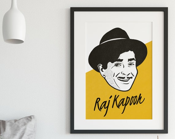 Indian Desi Art Print, Raj Kapoor