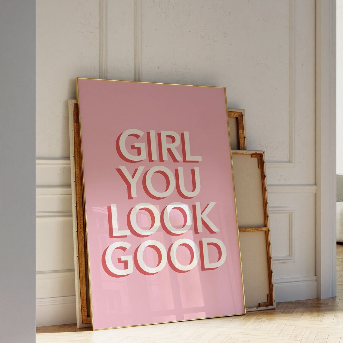 Girl You Look Good Typography Art Print