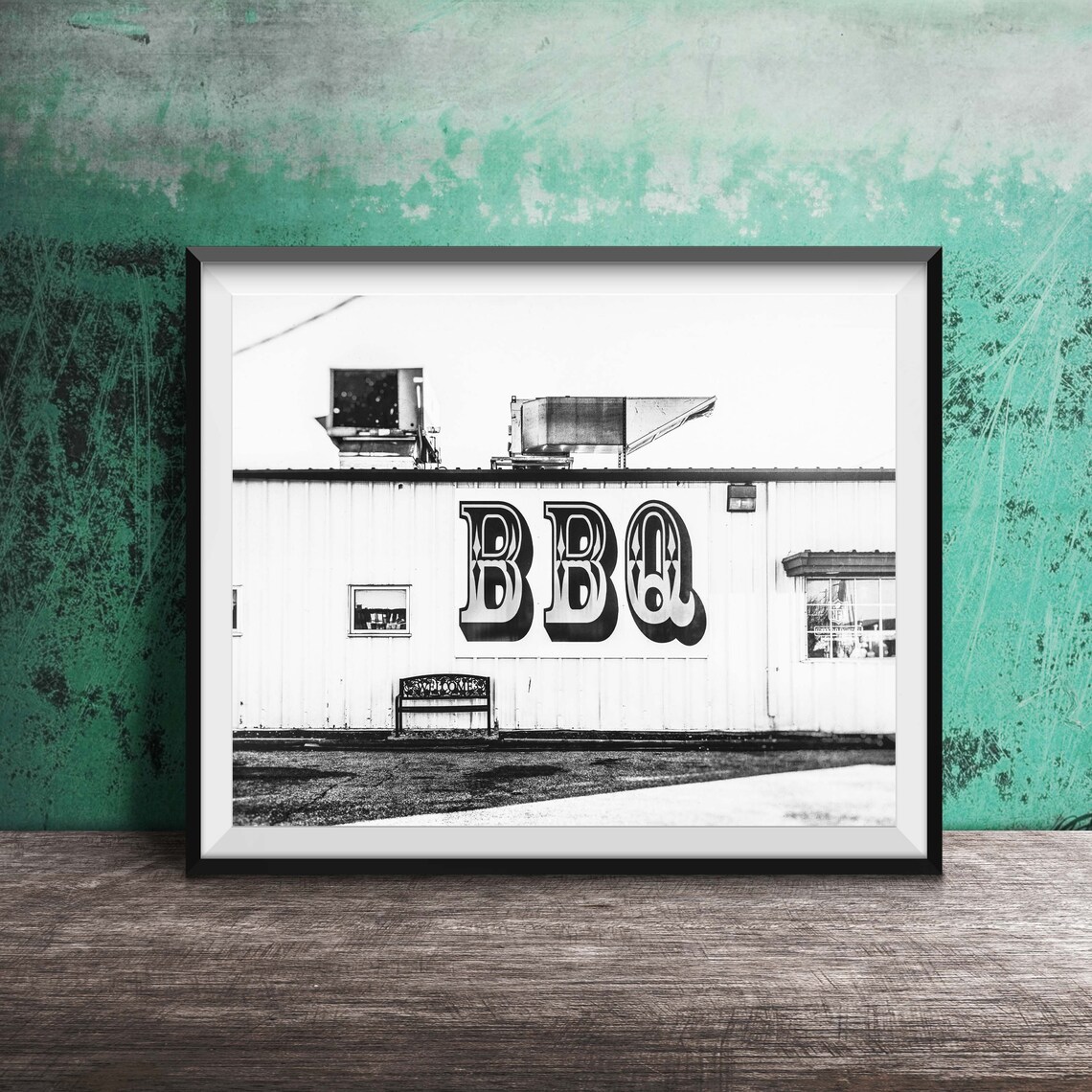 BBQ Barbecue Kitchen Sign Photography Art Print - Image 2